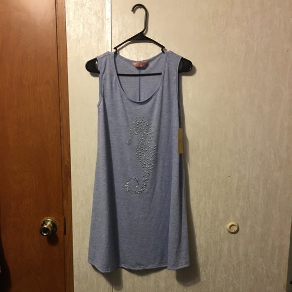 NWT SJS Seahorse Mini Dress Sz Small - Picture 1 of 5